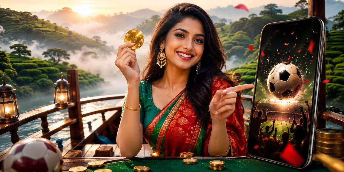 বান্দরবানে লাল-সবুজ পতাকার সামনে ফুটবল বেটিং উপভোগ করছেন স্থানীয় ব্যবহারকারী